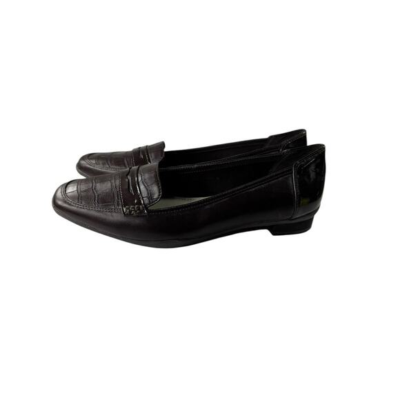 Anne Klein Women’s Loafers Iflex Brown Animal Print Flats Leather Size 11 Shoes - Picture 5 of 12